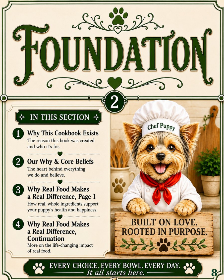 Cookbook preview page 8: Foundation Divider