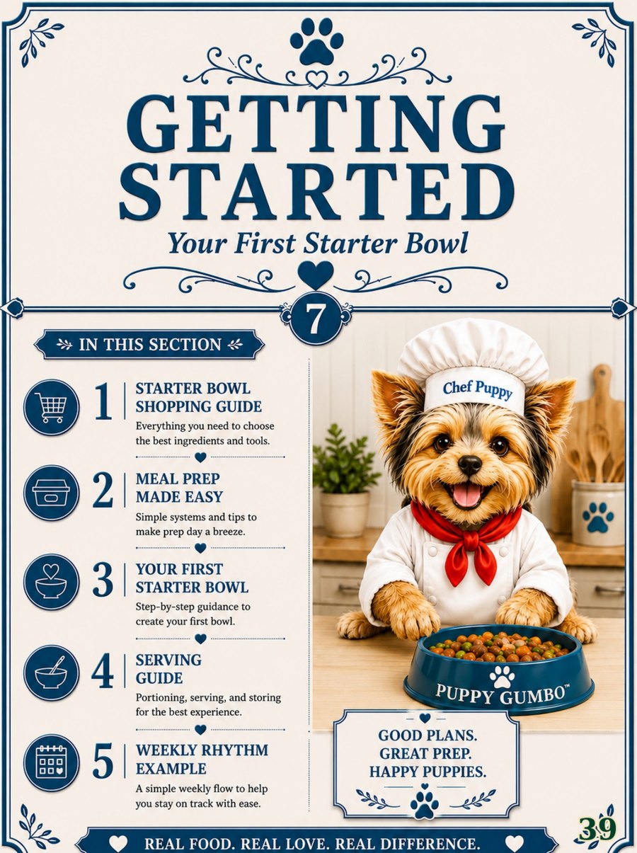 Cookbook preview page 39: Getting Started Divider