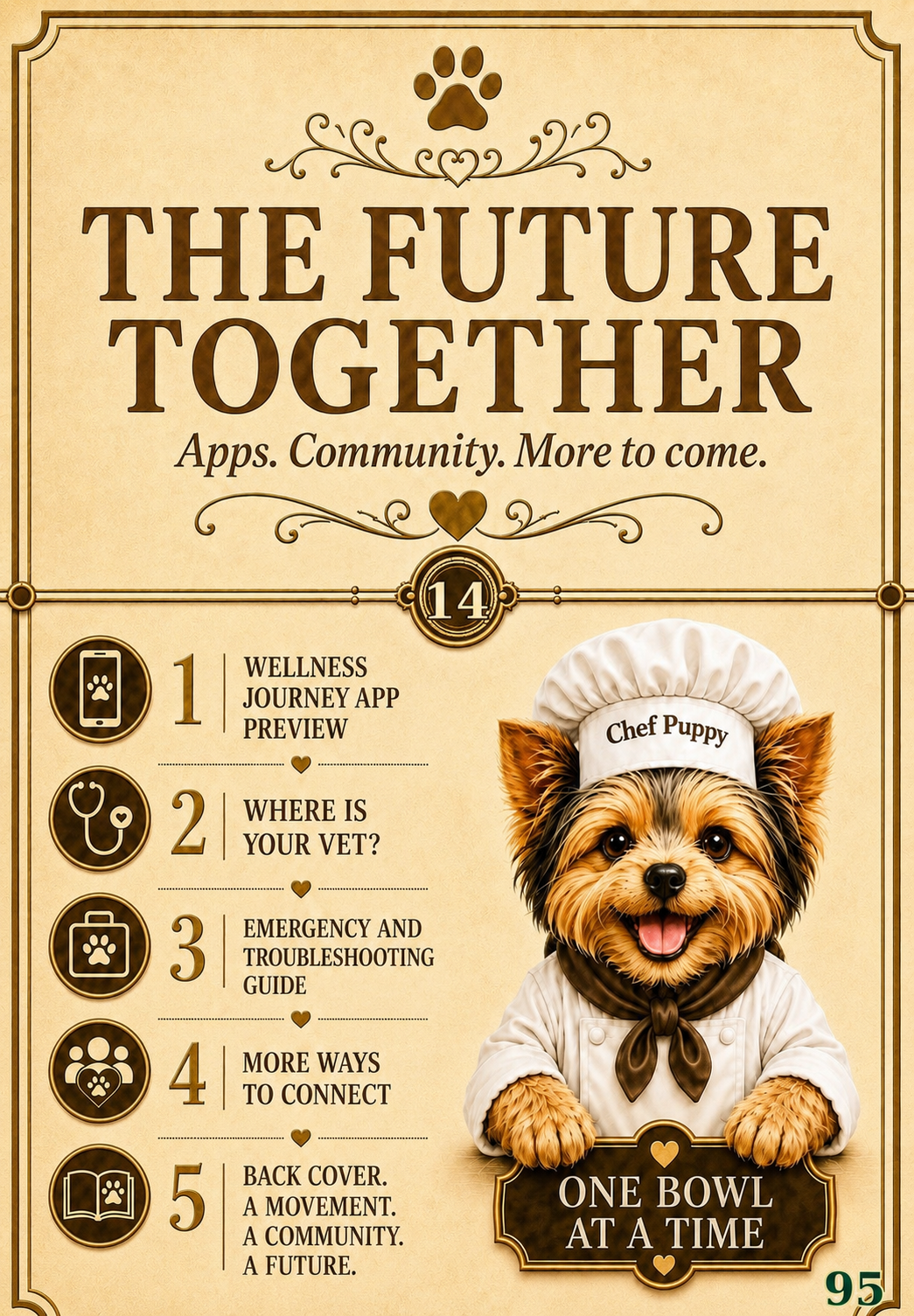 Cookbook preview page 95: 14. The Future Together Divider