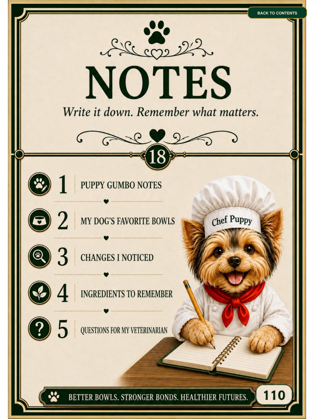 Cookbook preview page 110: Notes Introduction