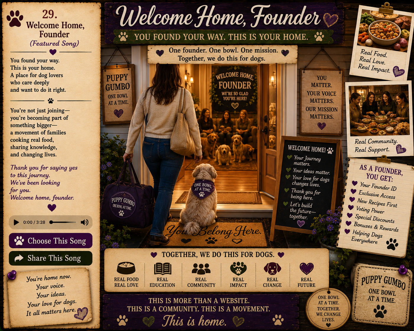 Approved Featured Song 29: Welcome Home, Founder — Female Version