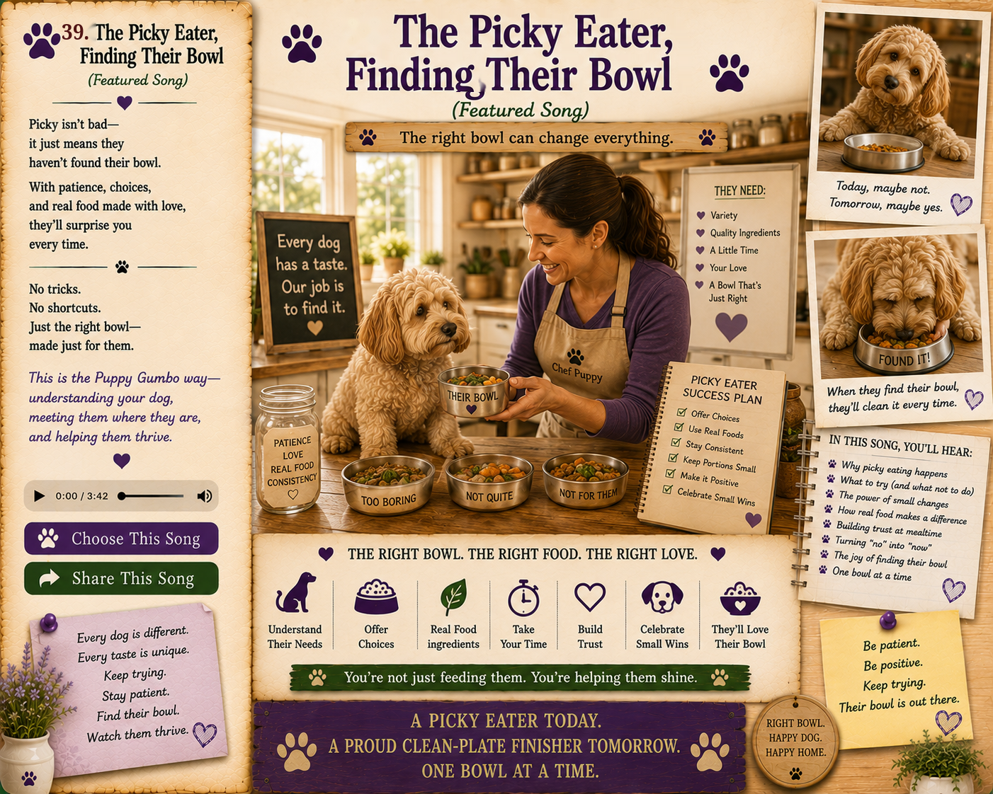Approved Featured Song 39: The Picky Eater - Finding Their Bowl