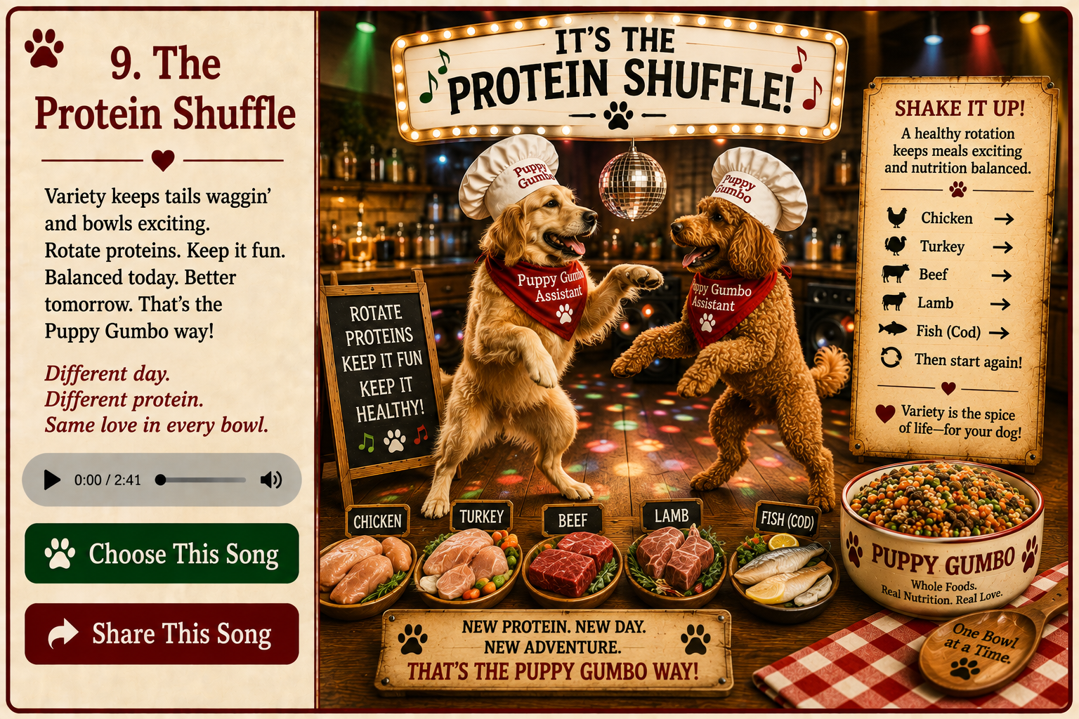 Approved Featured Song 9: The Protein Shuffle